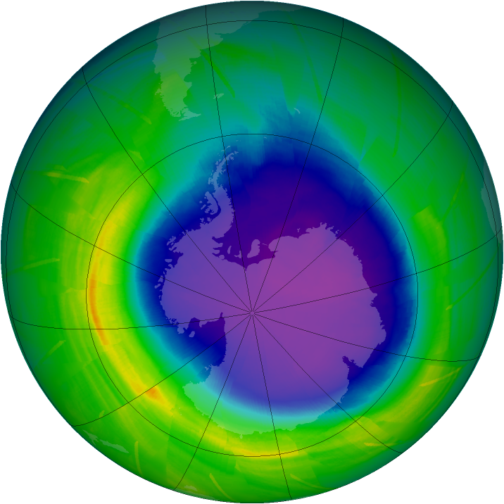 Ozone Map 2009-10-06